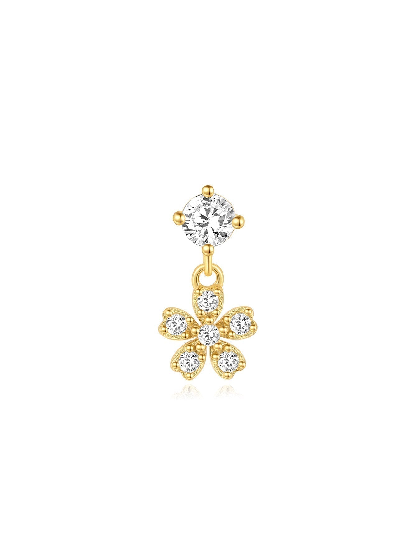 Magdaléna – Gold earrings with a minimalist design.