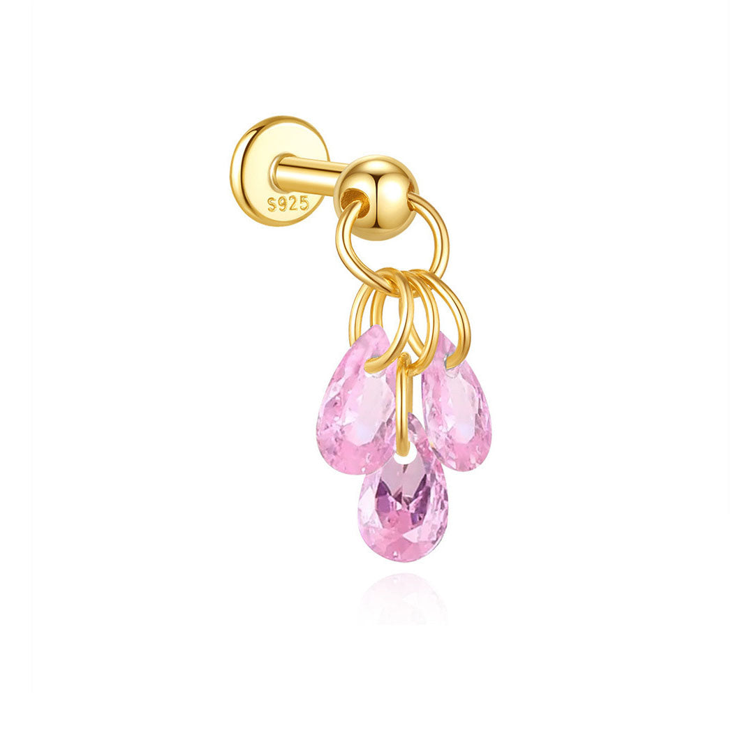 Jasmina – Gold earrings with understated refinement.