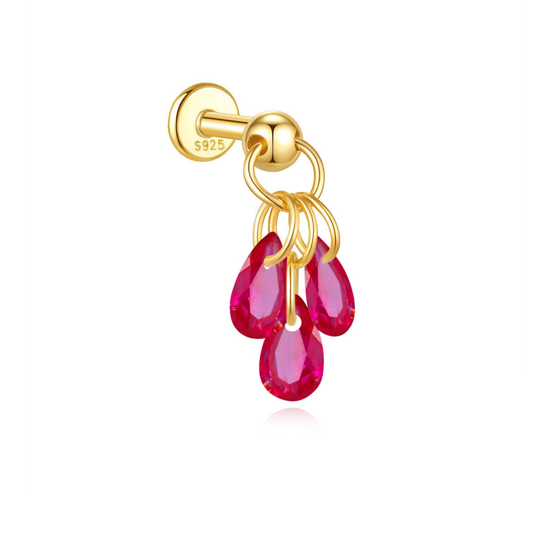 Jasmina – Gold earrings with understated refinement.
