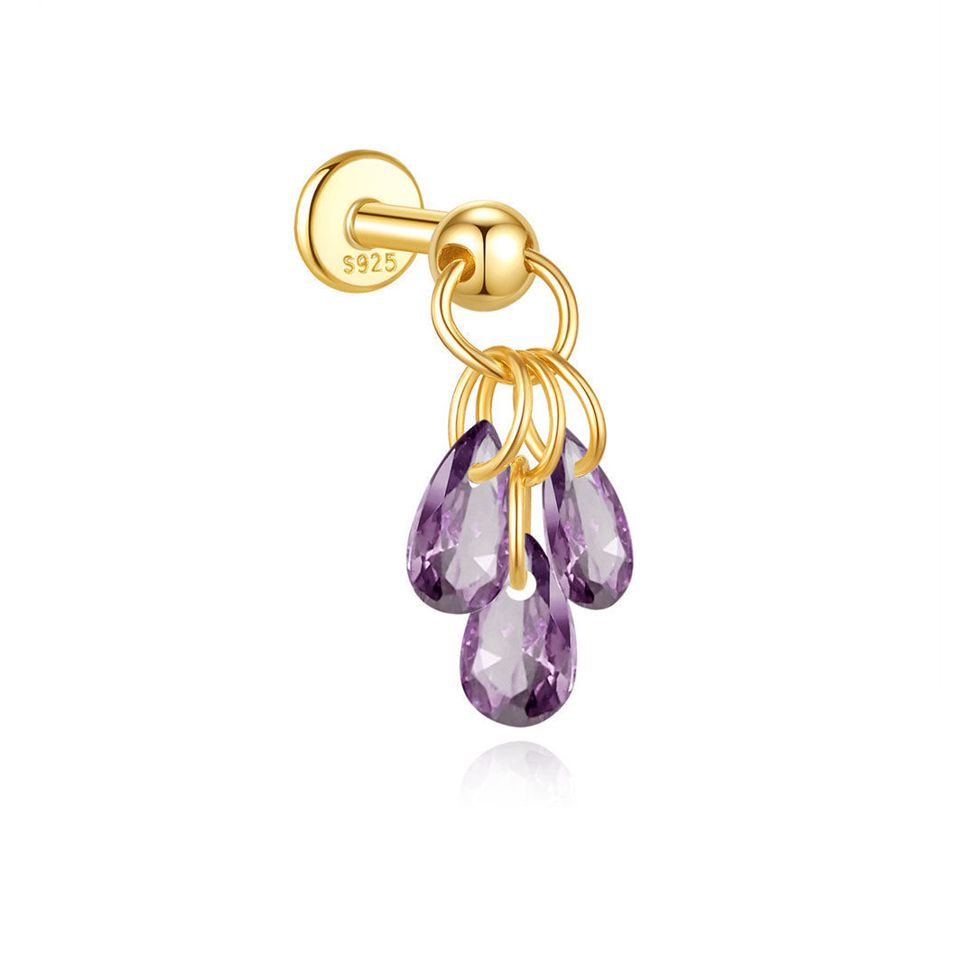 Jasmina – Gold earrings with understated refinement.