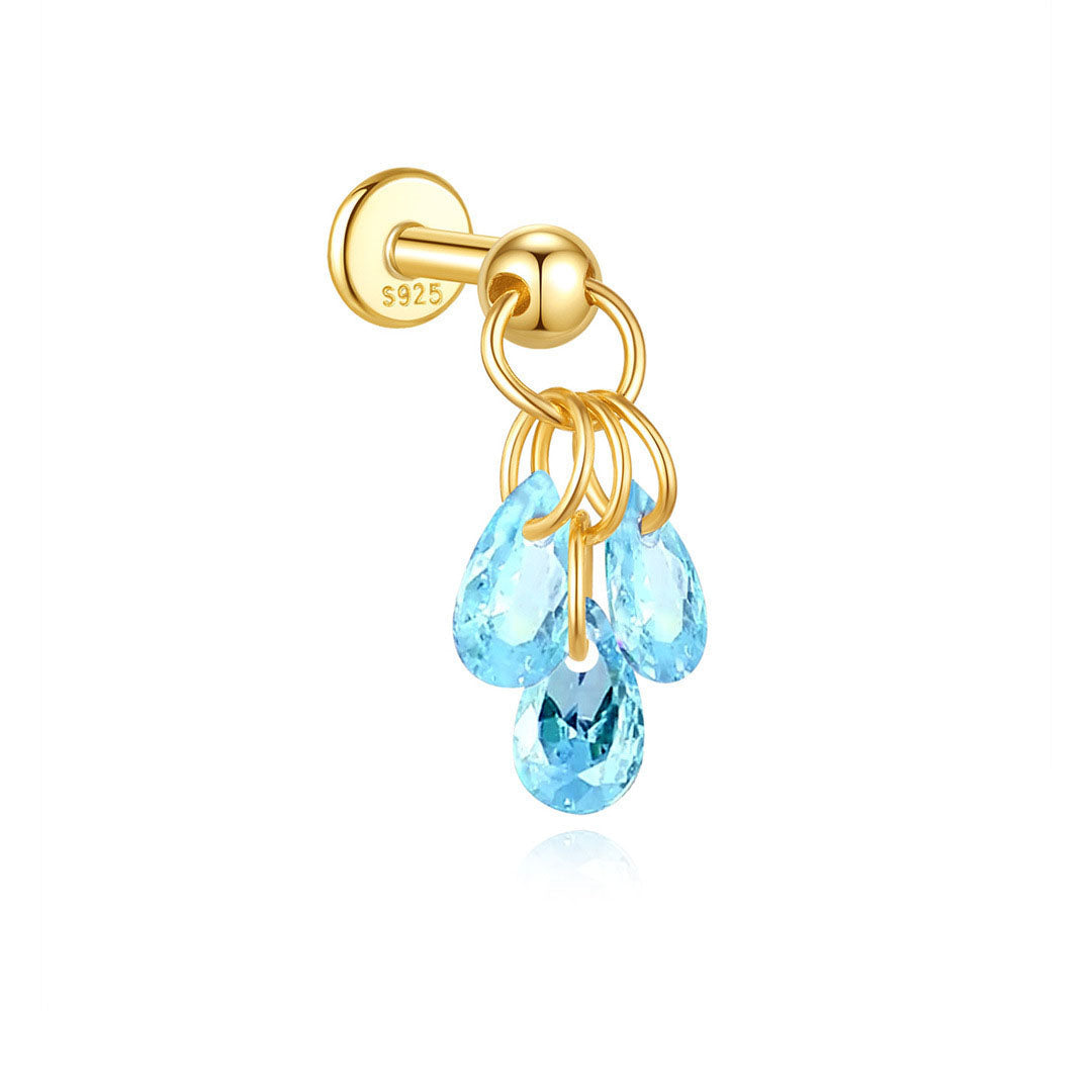 Jasmina – Gold earrings with understated refinement.