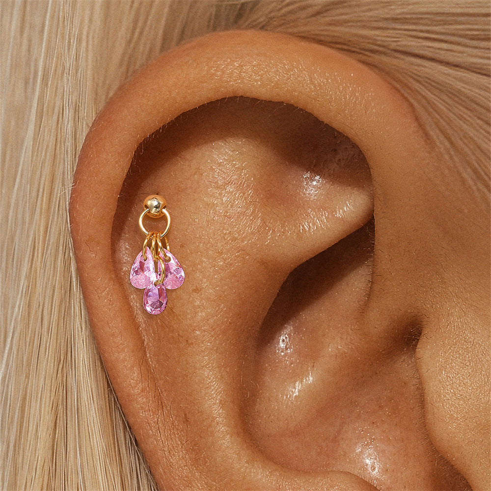 Jasmina – Gold earrings with understated refinement.