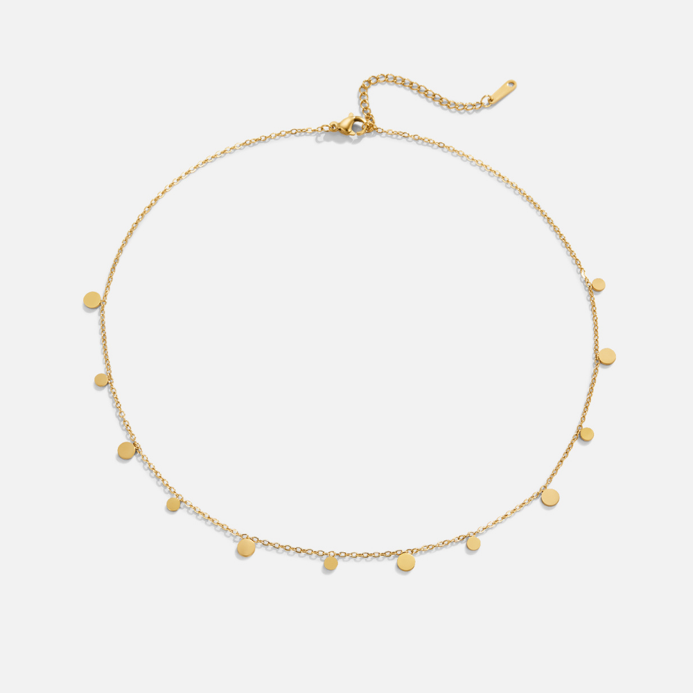 Elisa – Gold necklace with filigree motif.