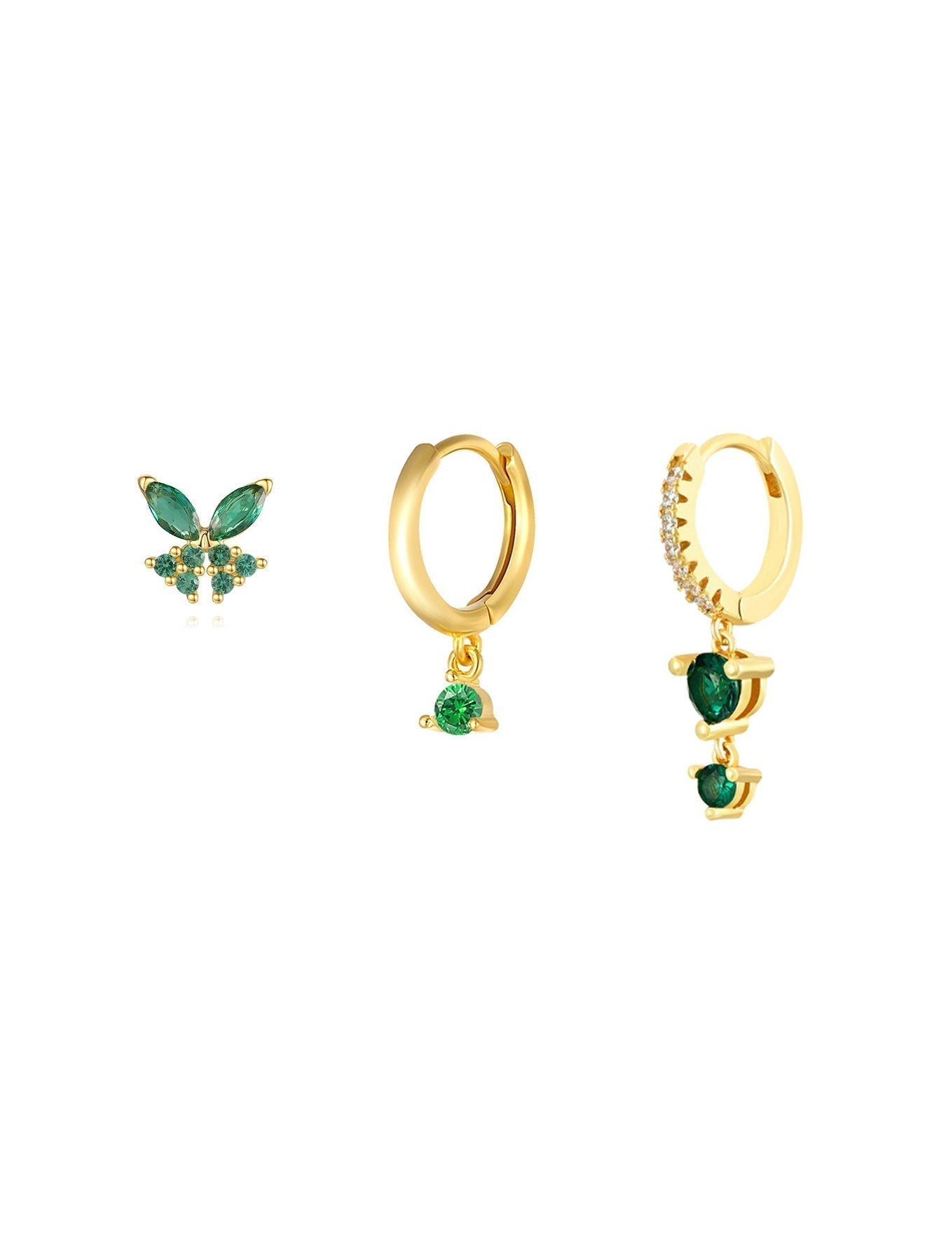Anja – Gold earrings with delicate edge