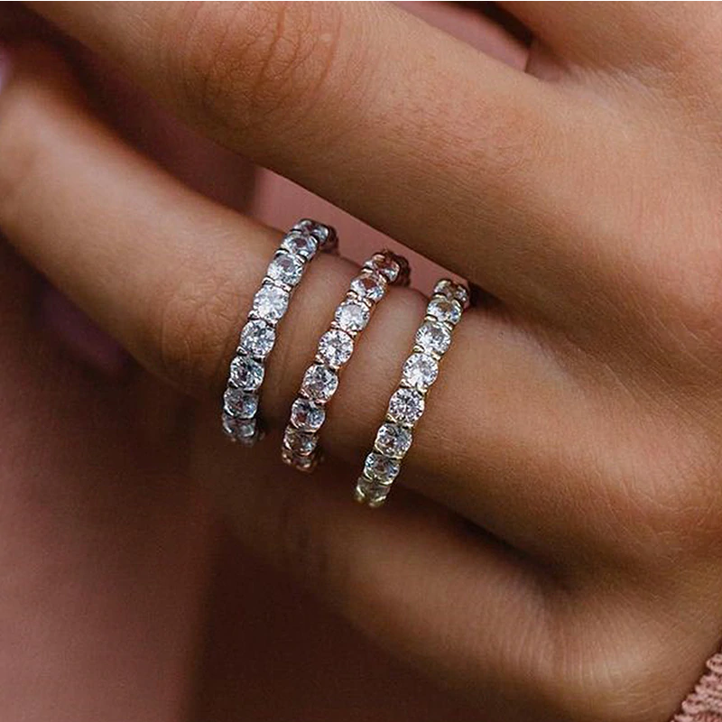 Eliska – Anello di diamanti con doppia fascia.