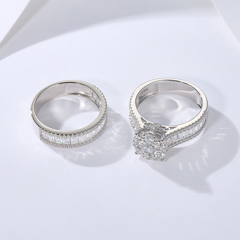 Beatrix – Double ring with pavé setting.