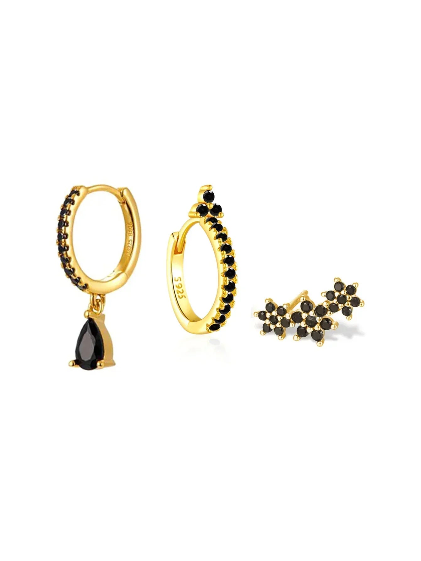 Sabina – Gold earrings with a modern style.