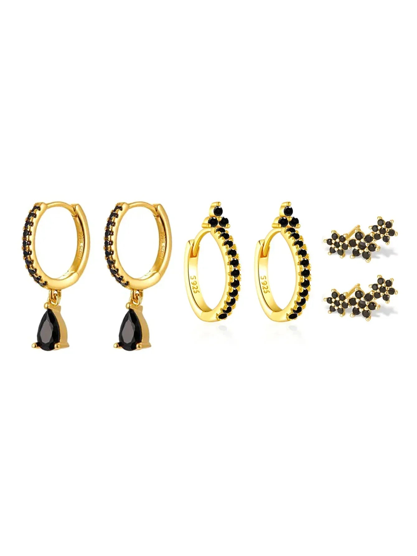 Sabina – Gold earrings with a modern style.