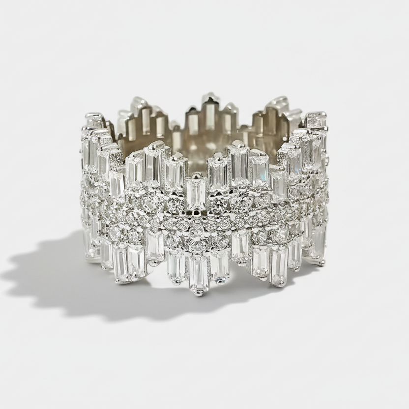 Selina – Diamond ring with square stone.