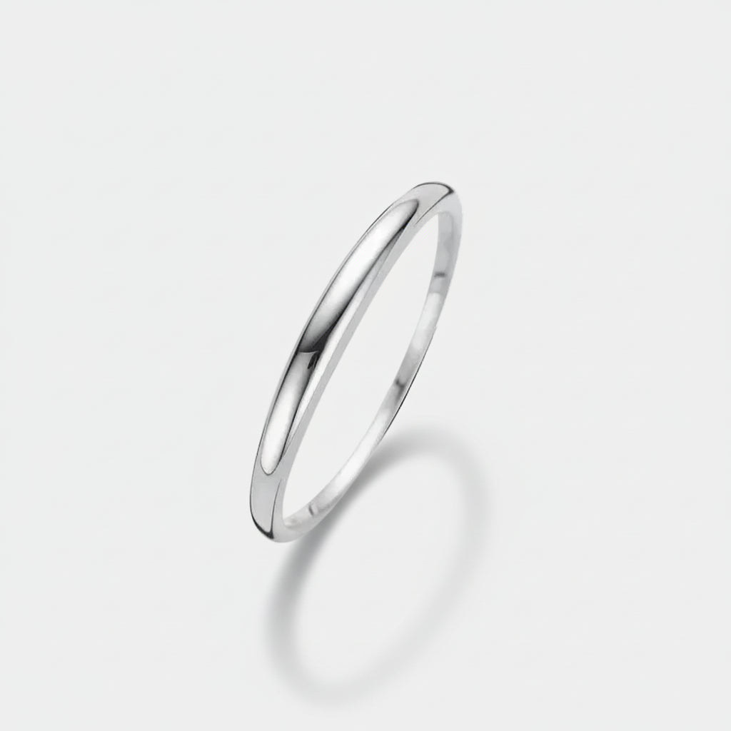 Narrow dome-shaped ring