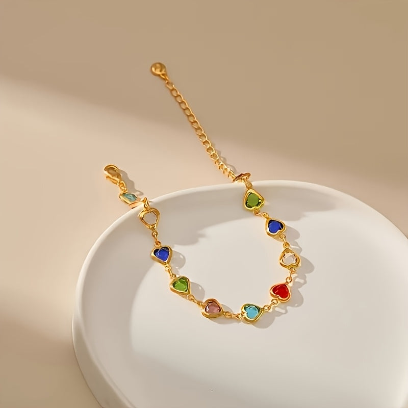 Unique heart-shaped bracelet
