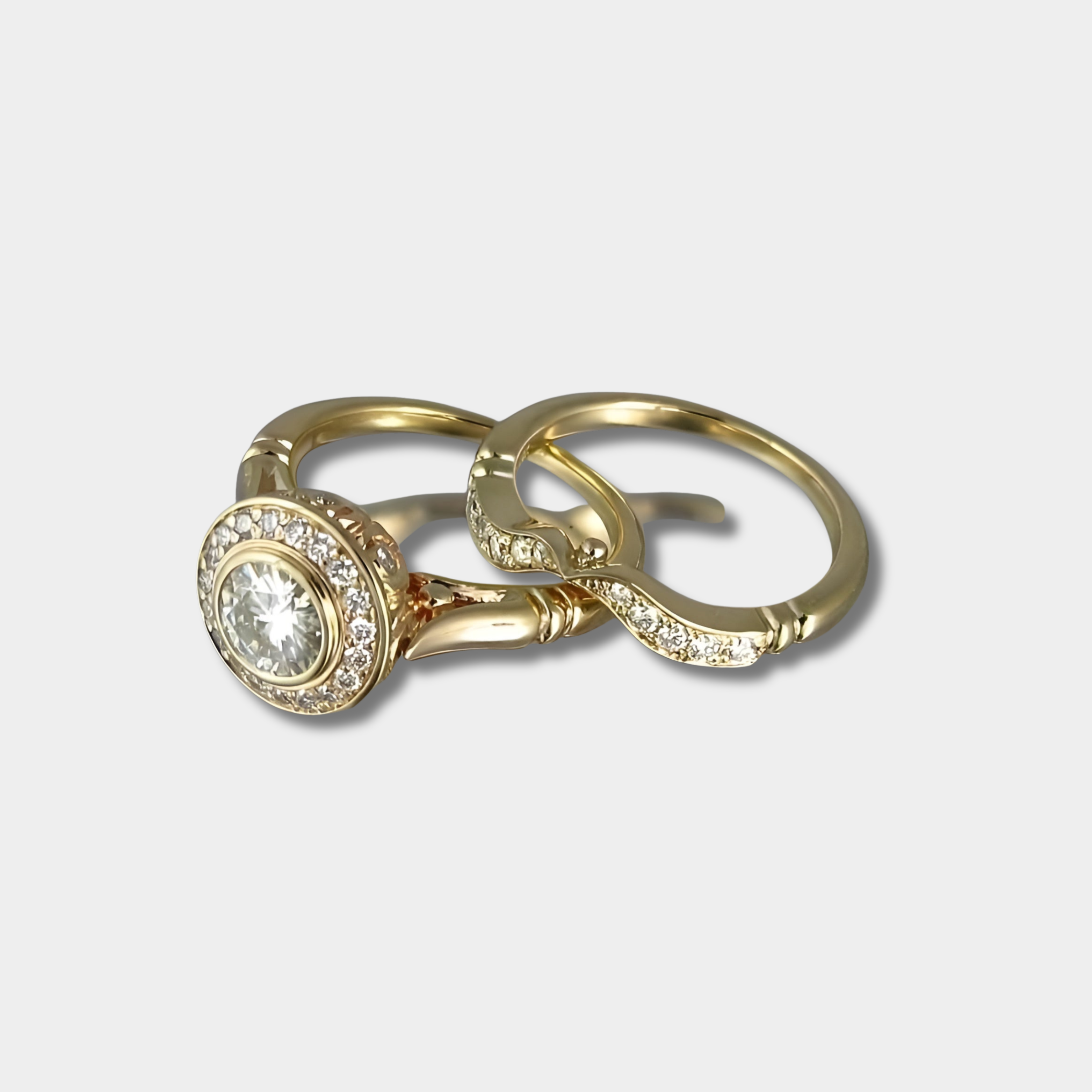 Lena - Set di anelli in oro vintage