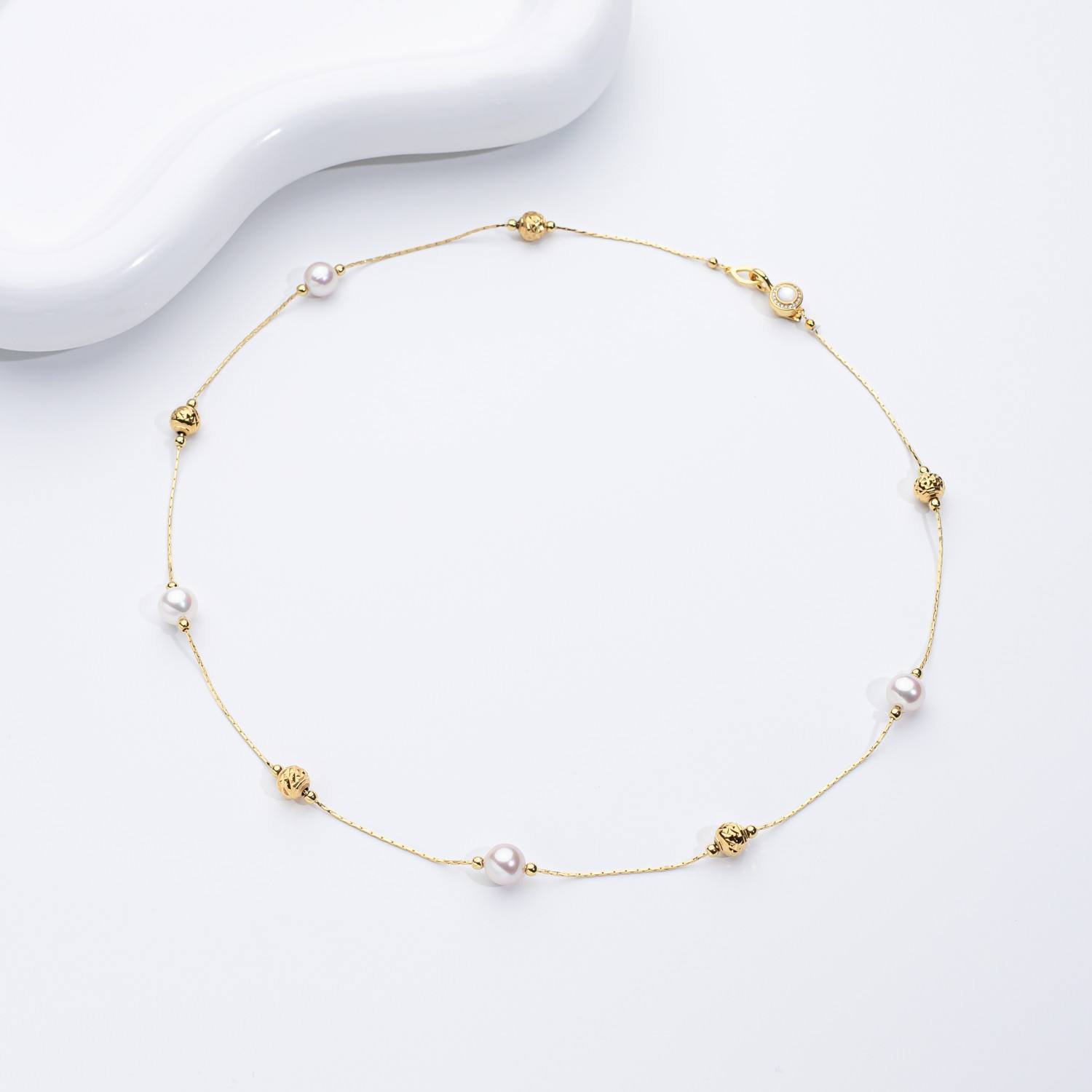 Jana – Minimalist Pearl Stud Earrings.