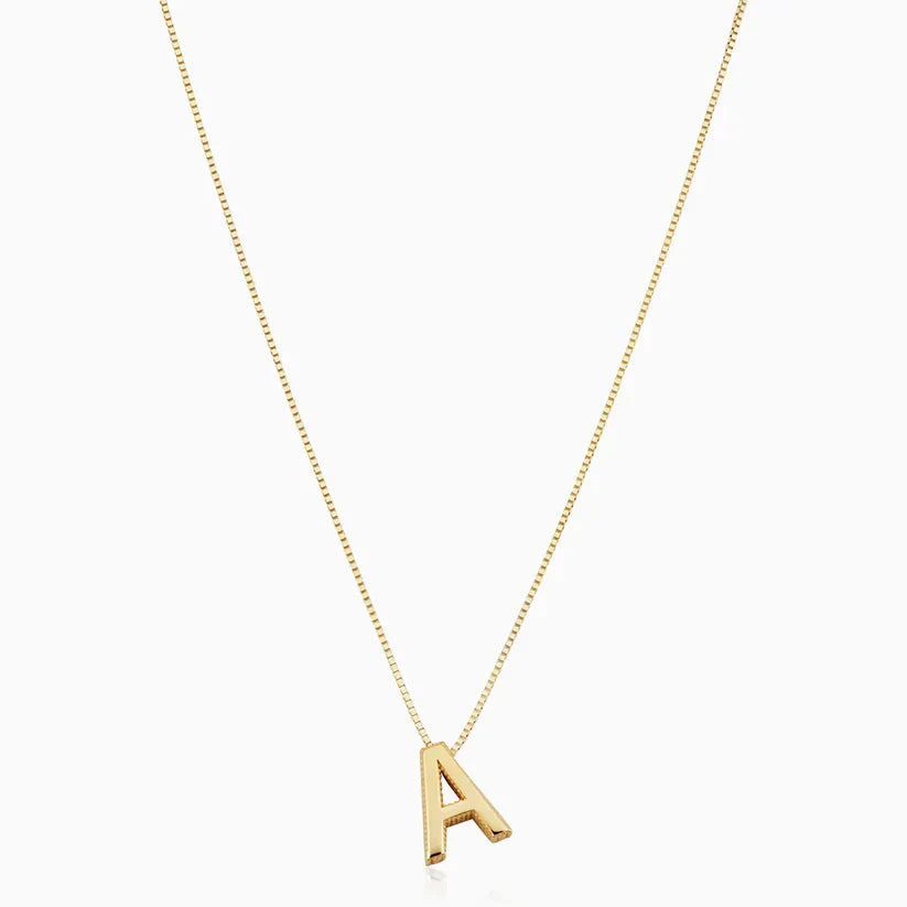 Necklace with love initials
