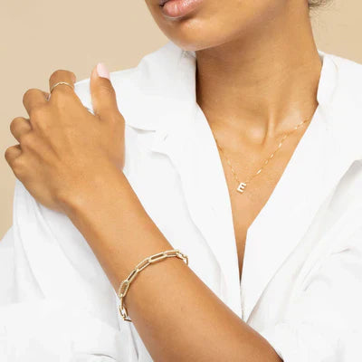 Necklace with love initials