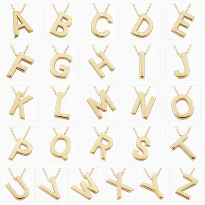 Necklace with love initials