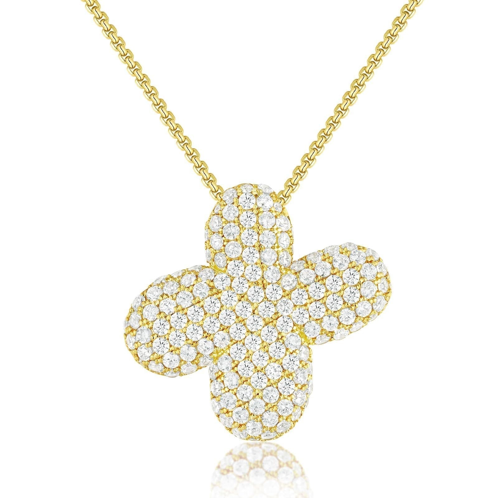 Frieda – Catena in oro con ciondolo organico