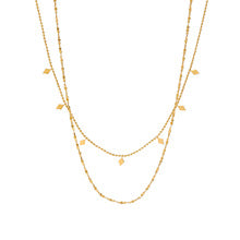Helena – Discreet gold necklace with geometric pendant.