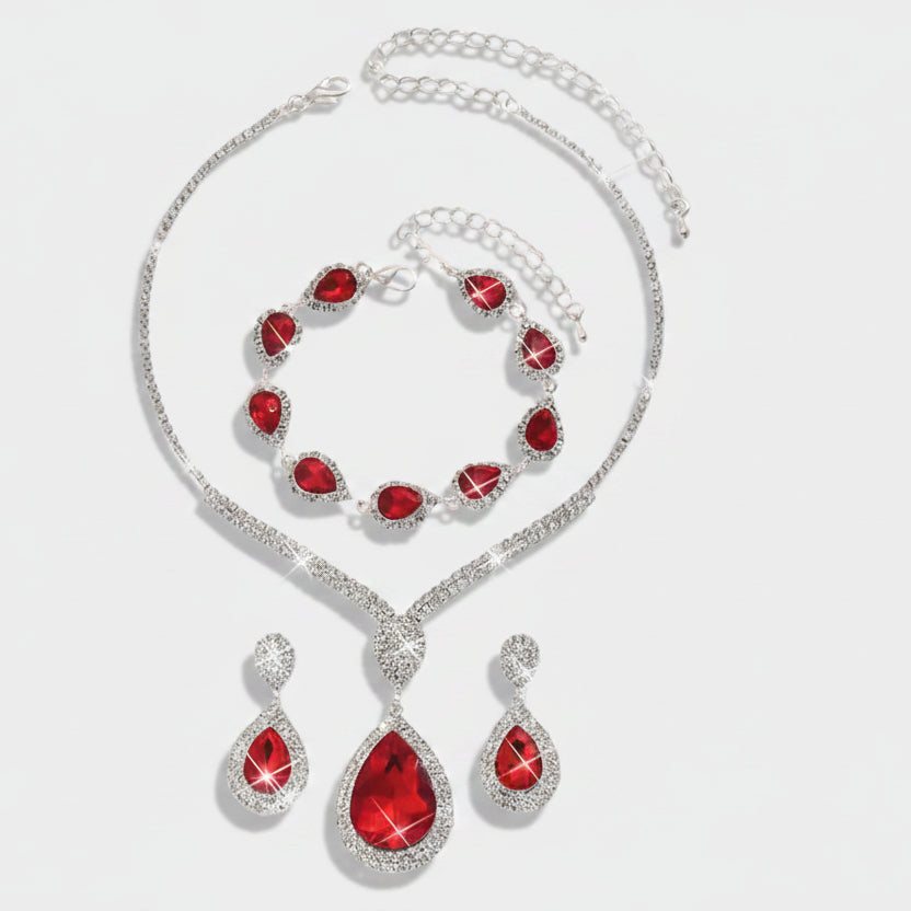 Tereza – Set with ruby stones.