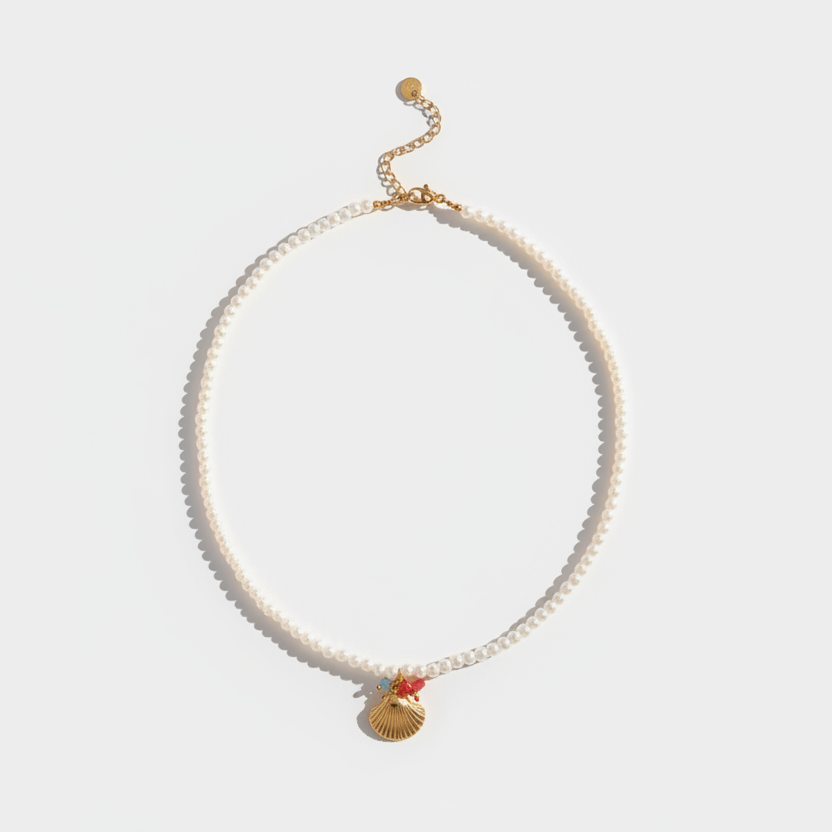 Xenie – Pearl Pendant Drop Earrings.