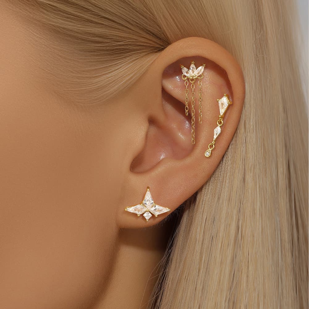 Leonie – Delicate earrings with shine.