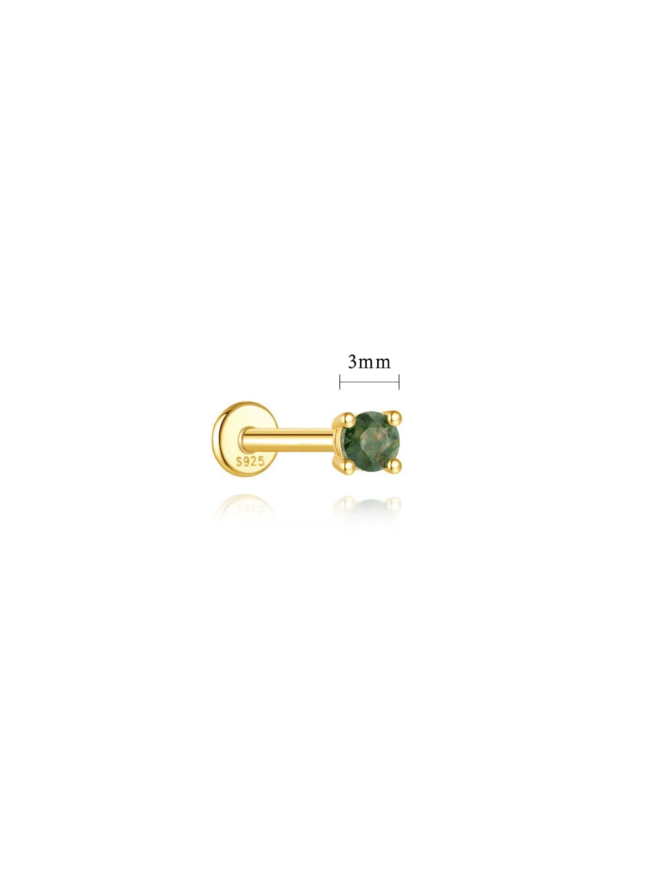 Luana – Gold earrings with a feminine line.