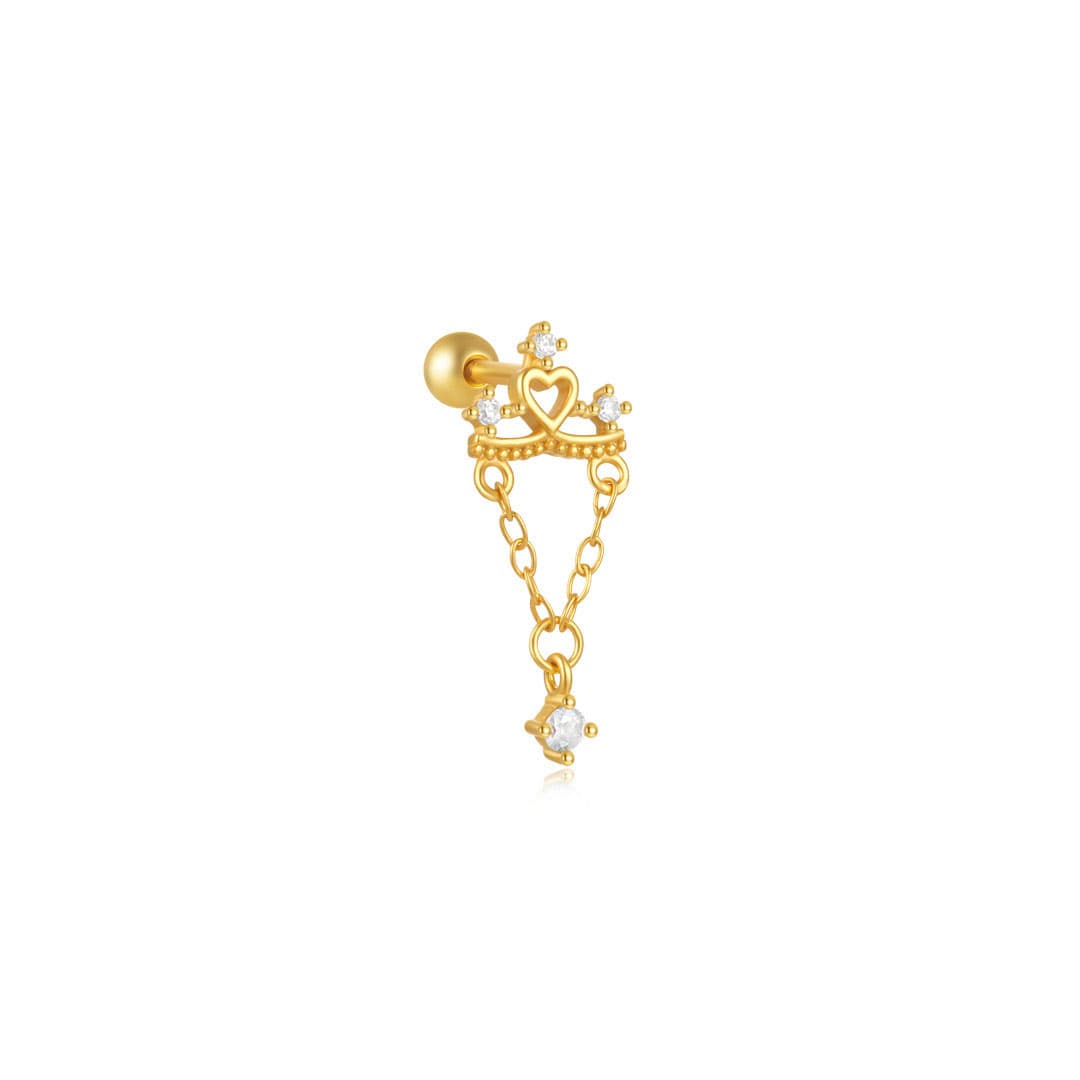 Helena – Gold earrings with a delicate silhouette