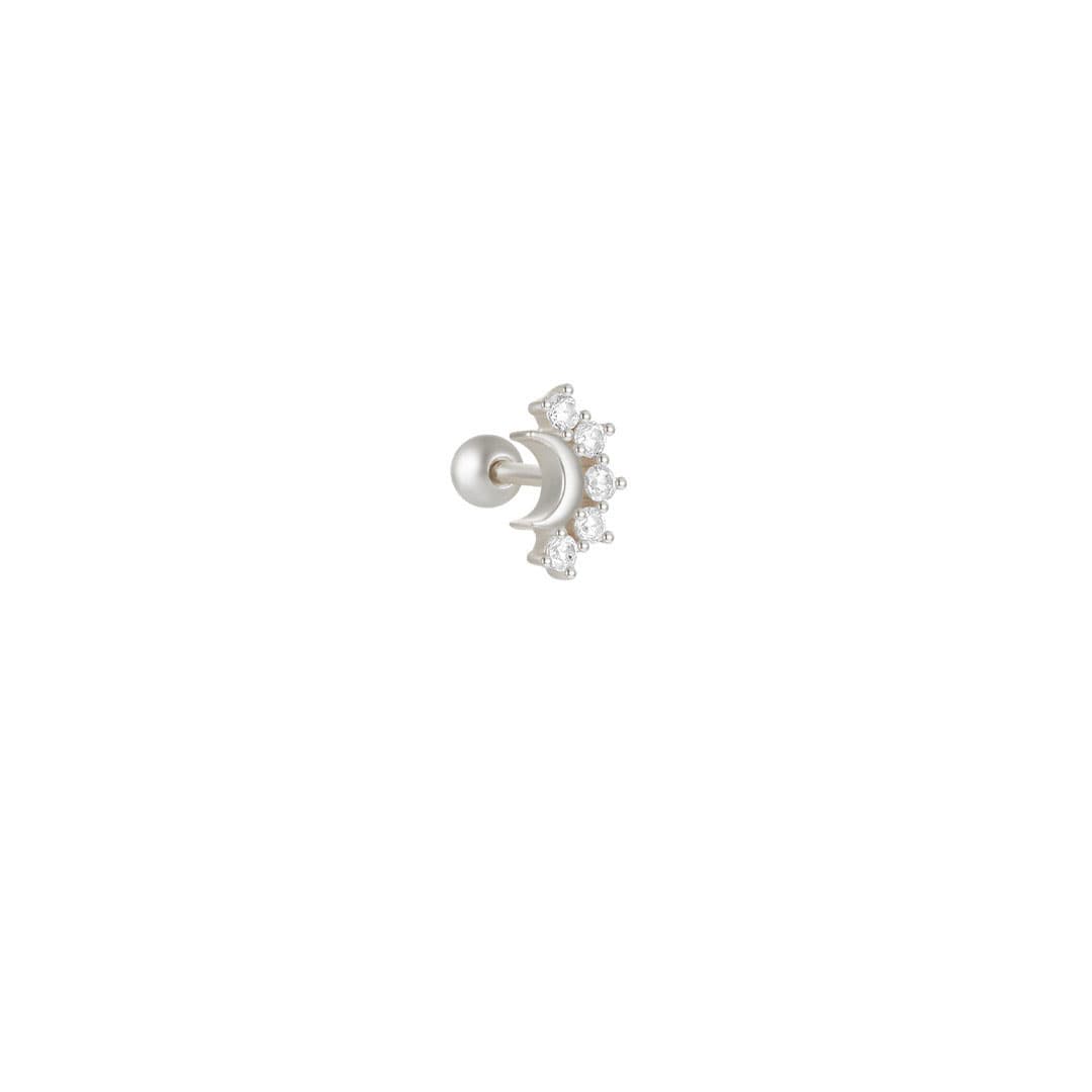 Carla – Gold earrings with a delicate curve.