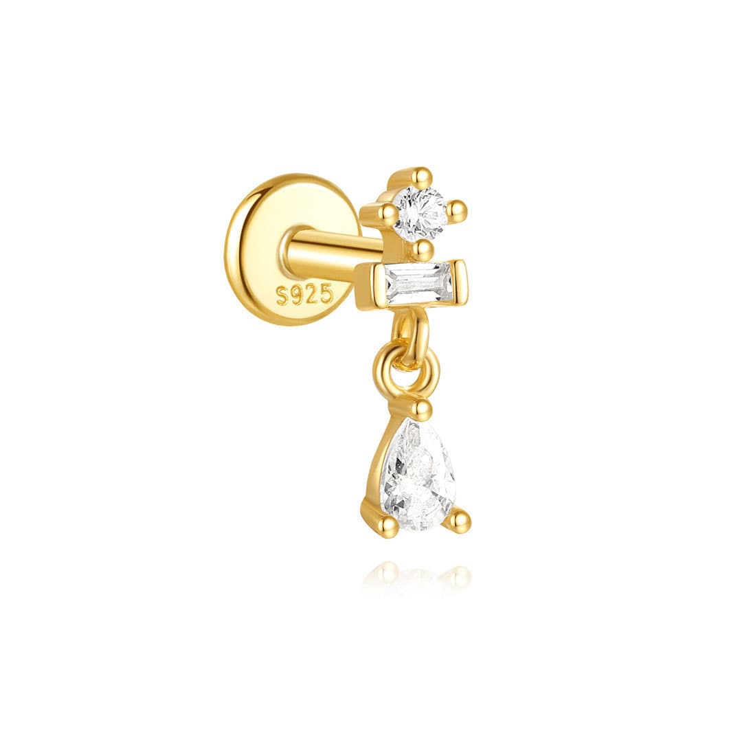 Ronja – golden earrings with a delicate shine.
