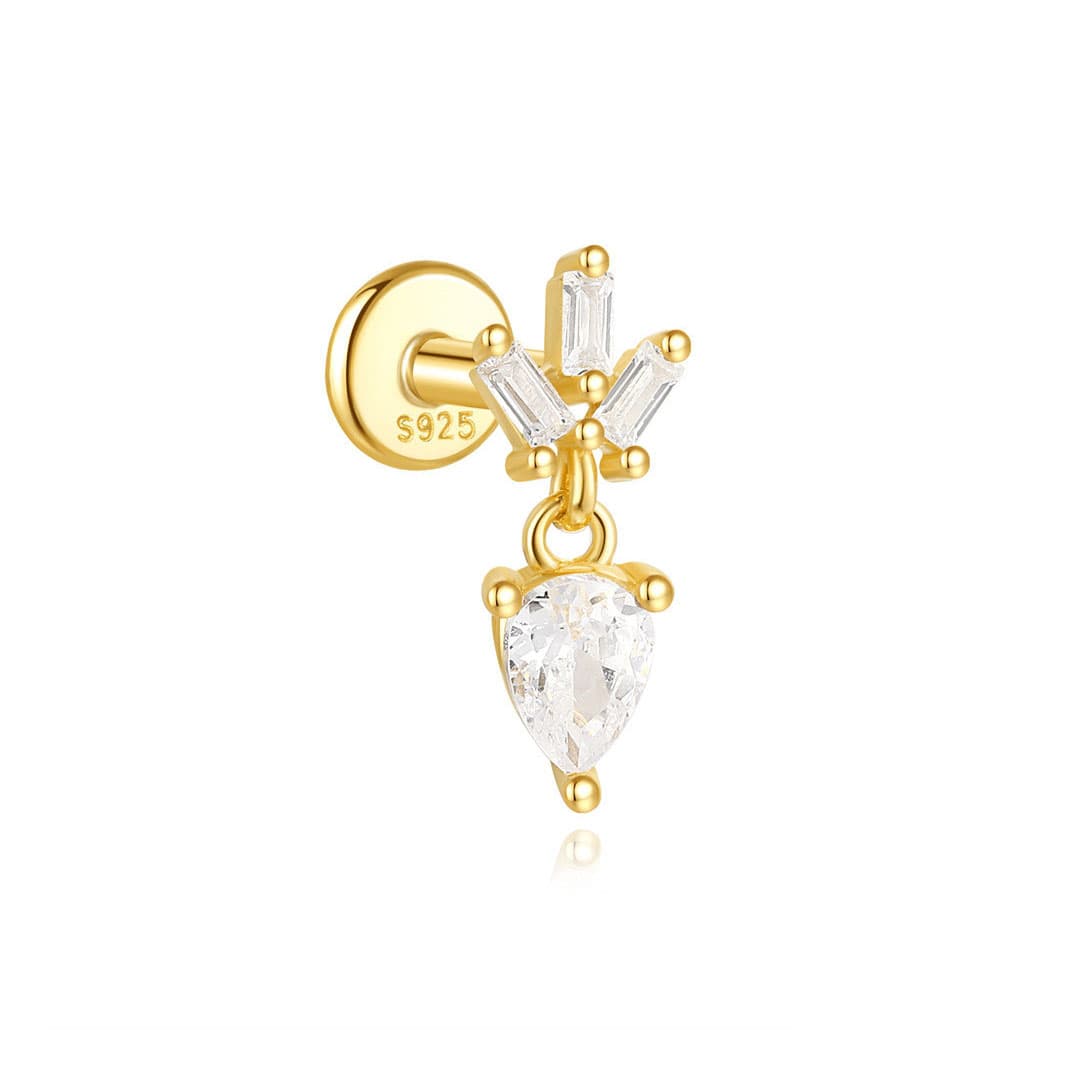 Ronja – golden earrings with a delicate shine.
