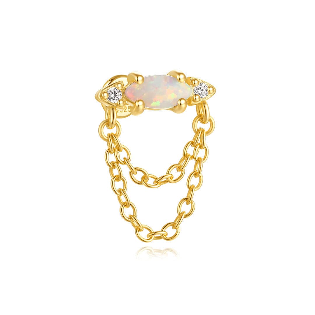 Ronja – golden earrings with a delicate shine.
