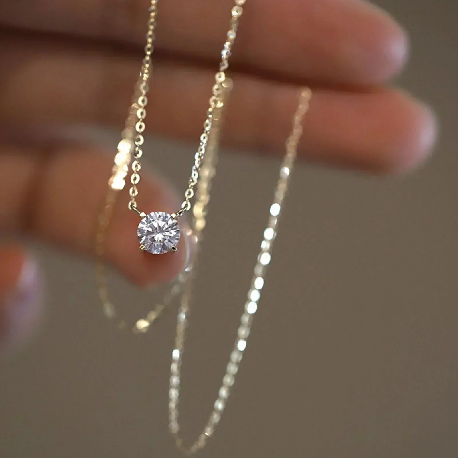 Rafaela - 18K Gold Plated Silver Zircon Necklace