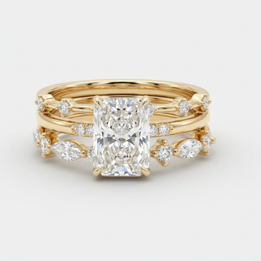 Nora – Layered Design Diamond Ring.