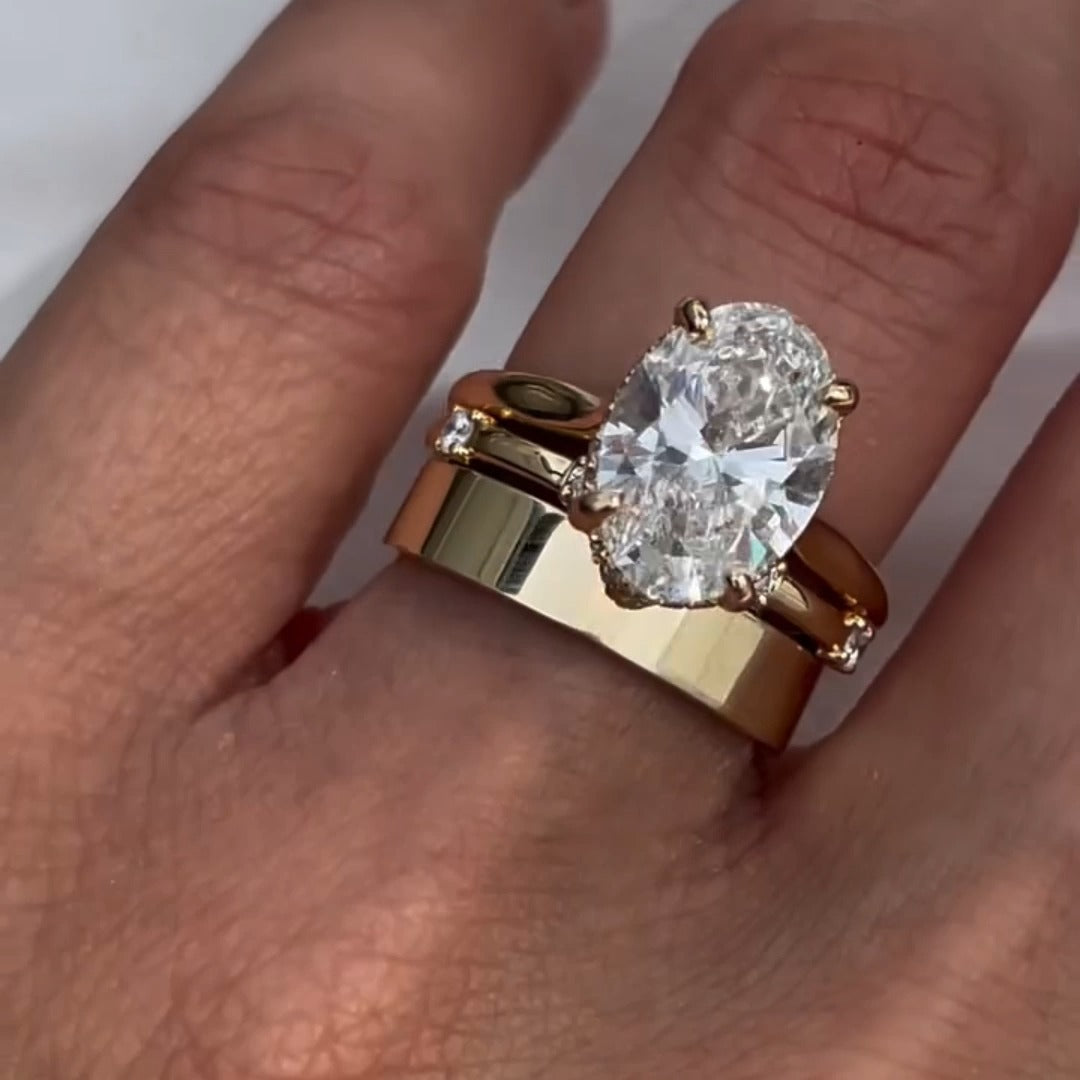 Johana – anello solitario con diamante rotondo.