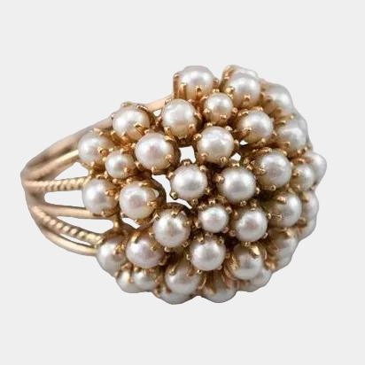 Sofia - Ring with set pearls