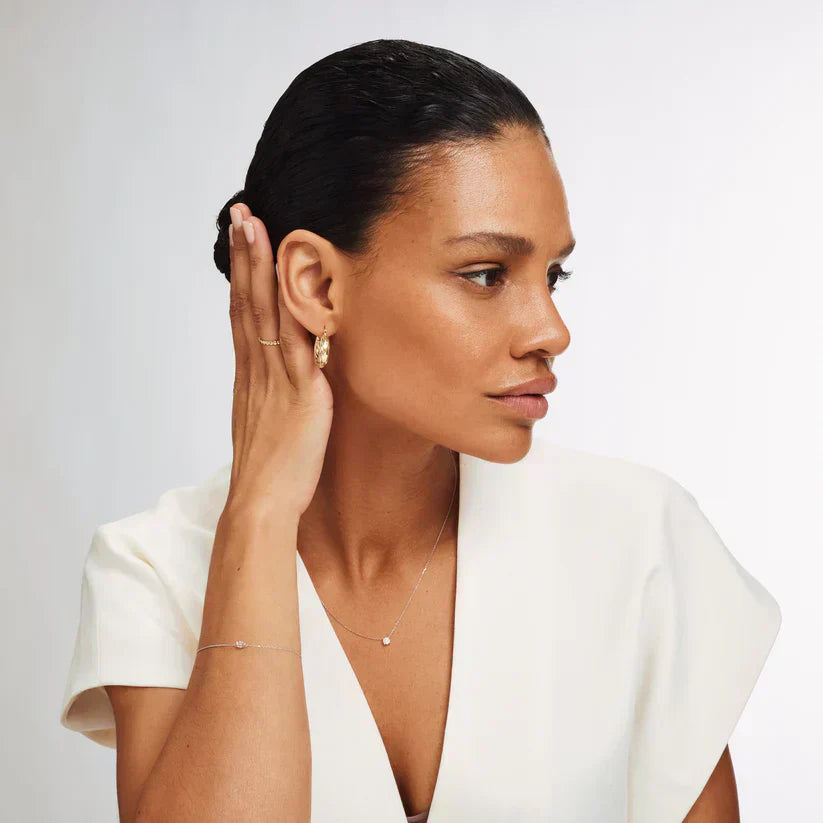 Collana Klára con pietra moissanite