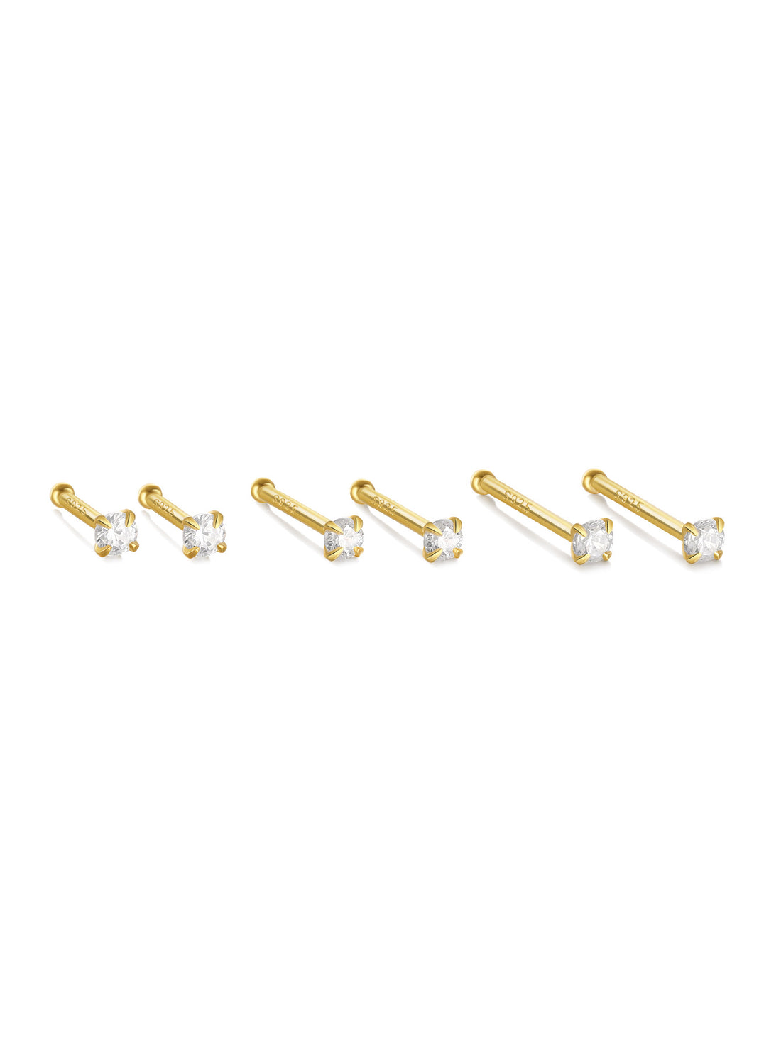 Isabela – Gold earrings with a delicate and fluid shape.