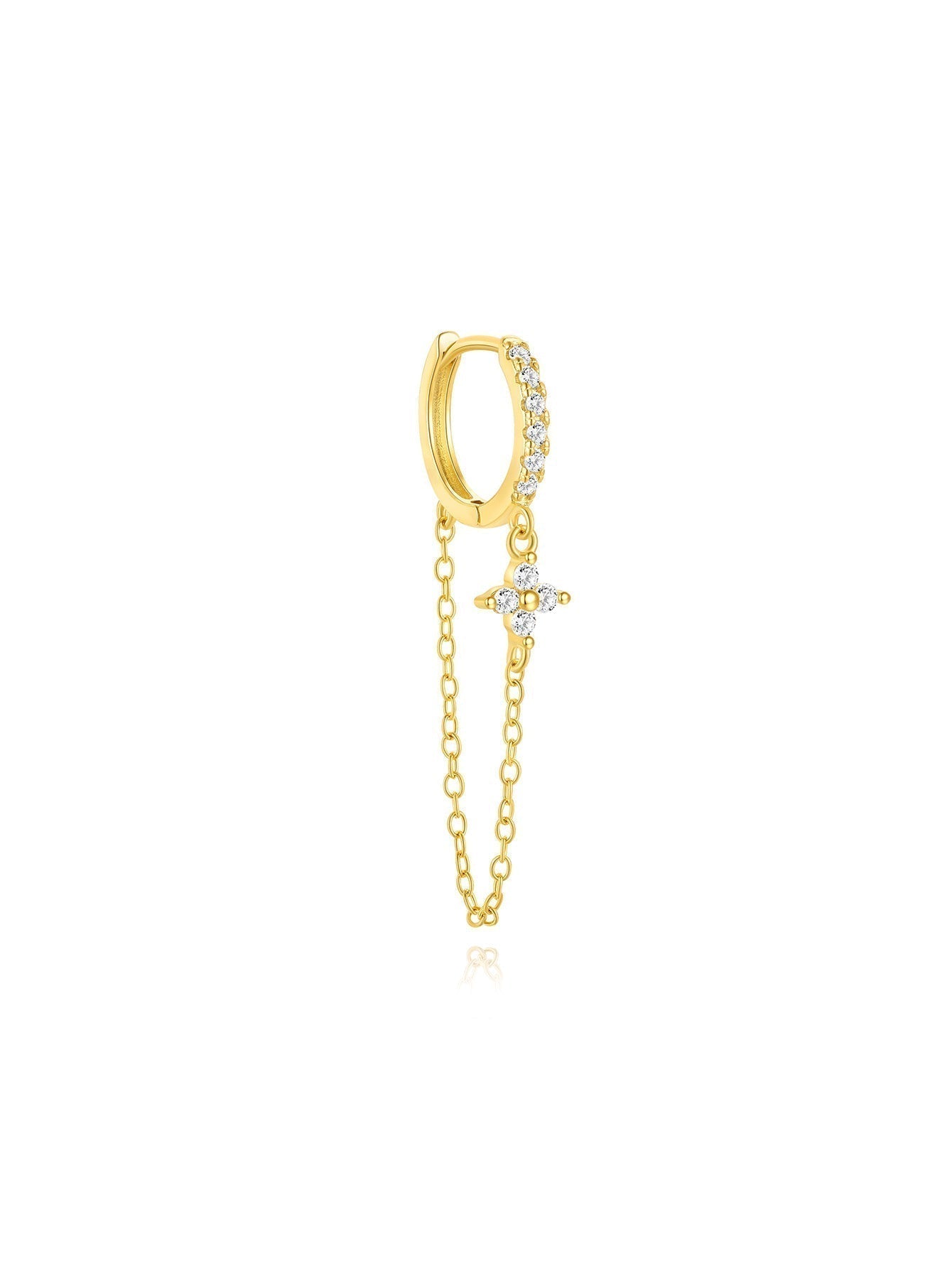 Magdaléna – Gold earrings with a minimalist design.