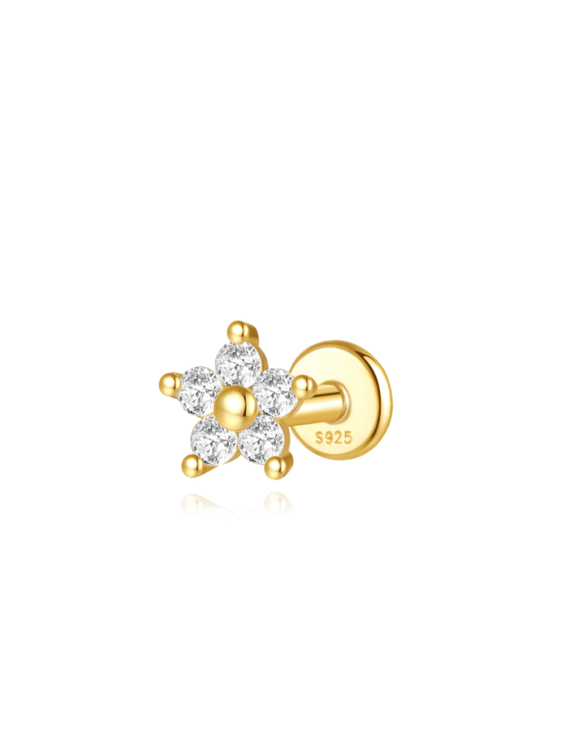 Magdaléna – Gold earrings with a minimalist design.