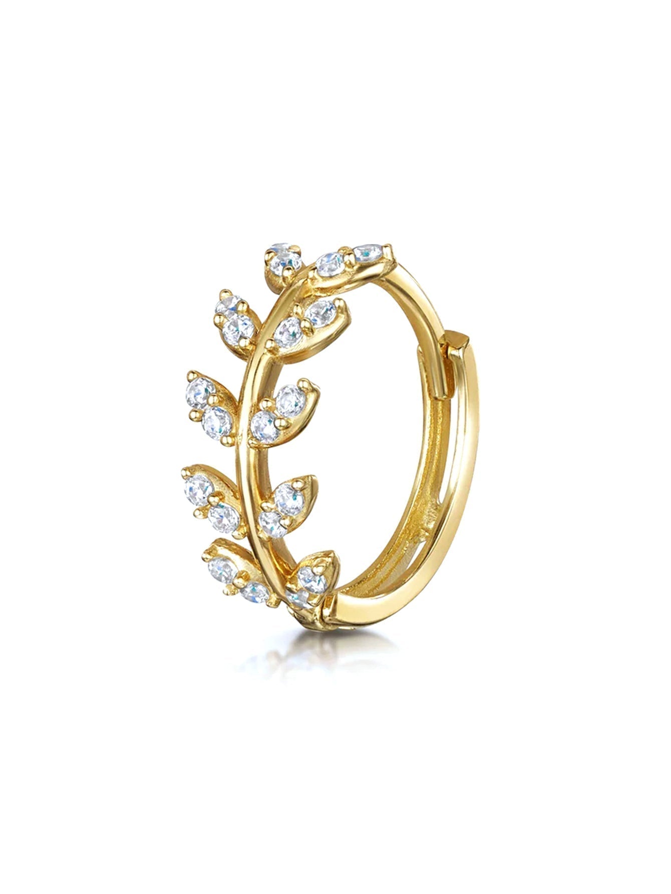 Františka – Gold earrings with a delicate shine.