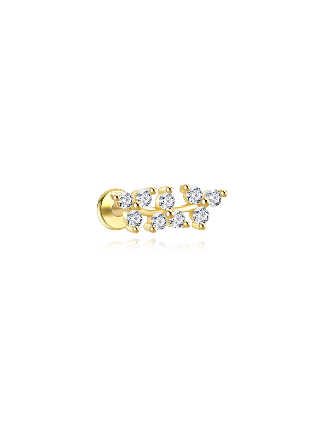 Františka – Gold earrings with a delicate shine.