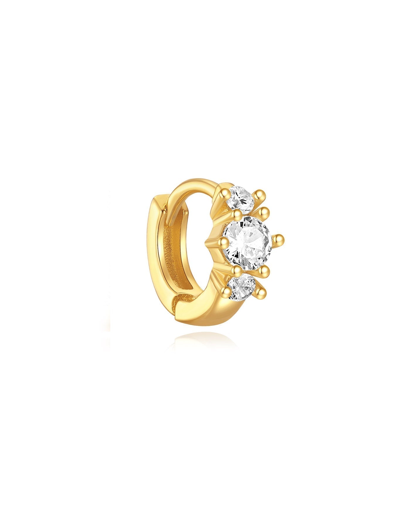 Františka – Gold earrings with a delicate shine.