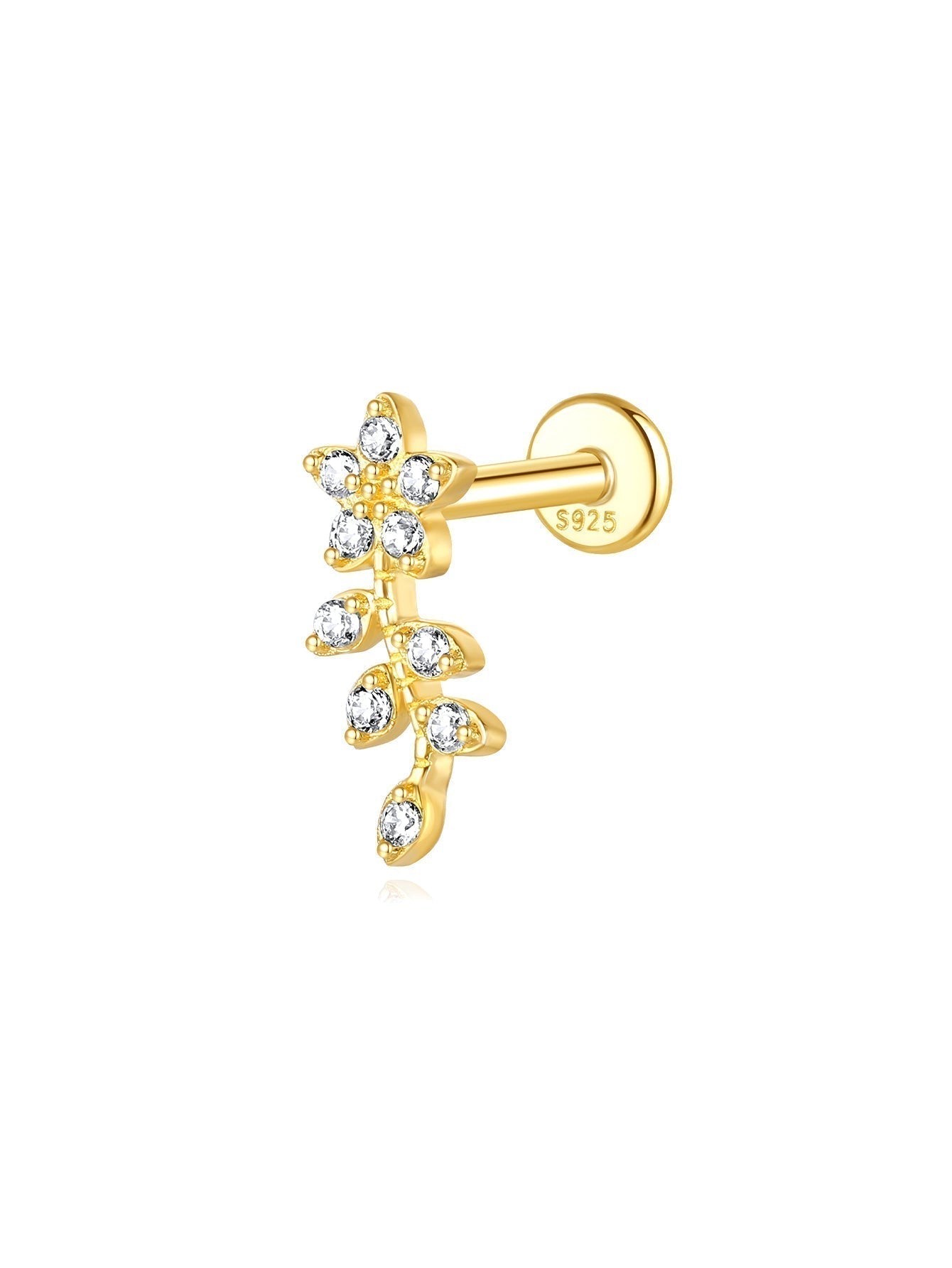 Františka – Gold earrings with a delicate shine.