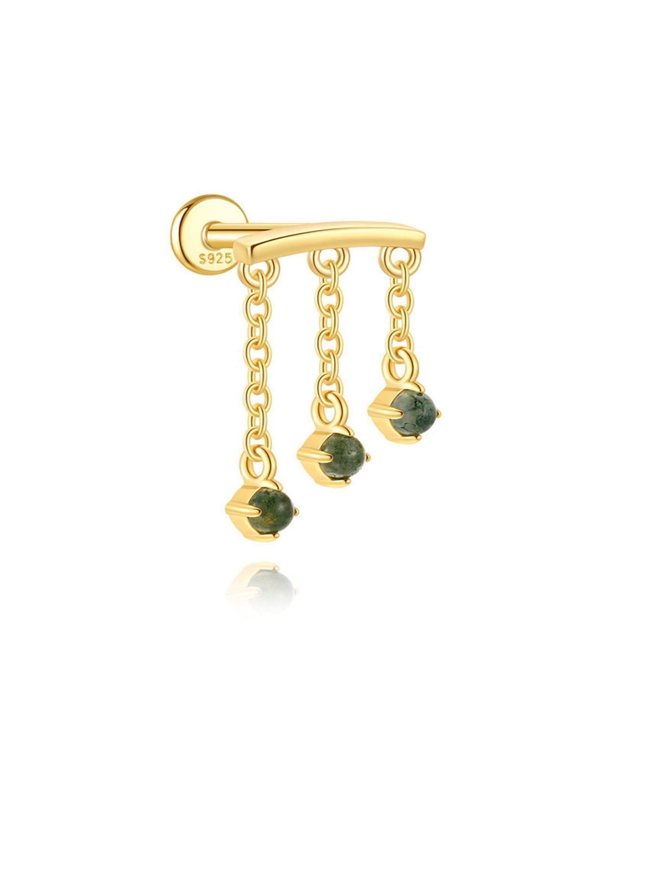 Elina – Gold earrings with a subtle shine