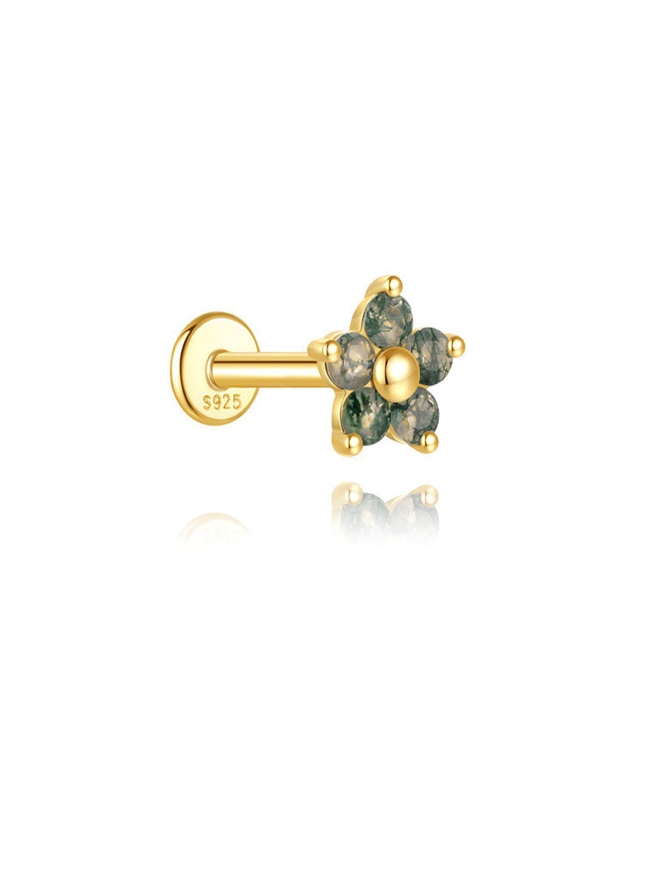 Elina – Gold earrings with a subtle shine