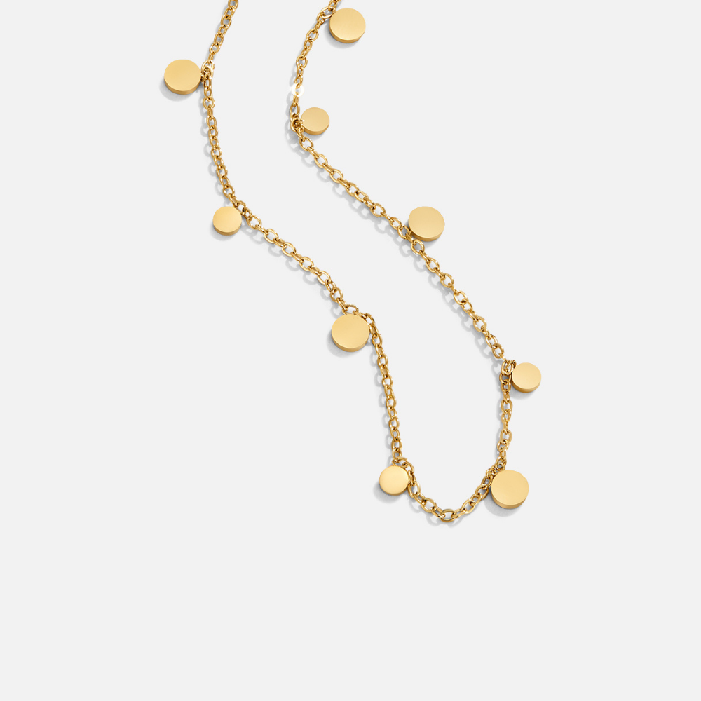 Elisa – Gold necklace with filigree motif.
