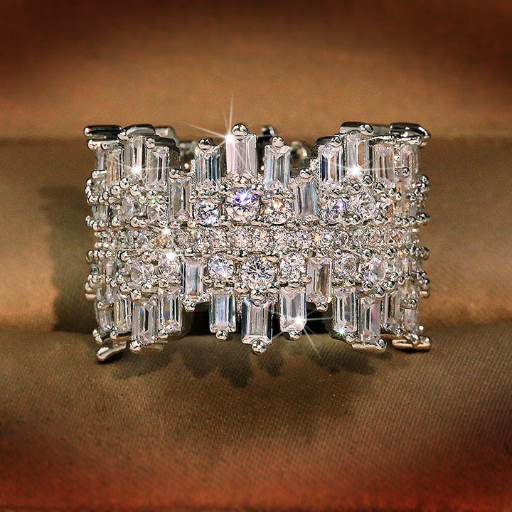 Selina – Diamond ring with square stone.