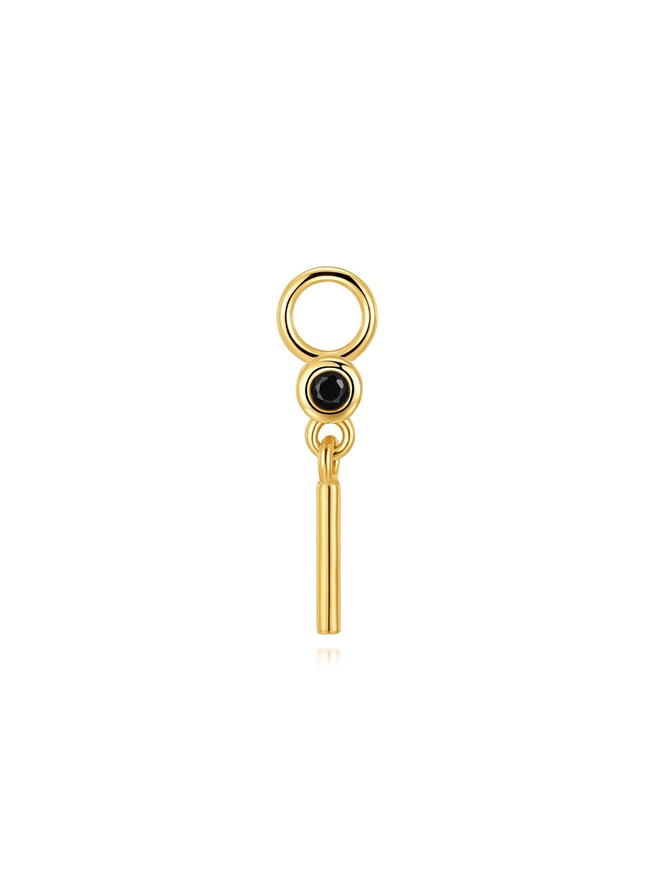 Theresia – Delicately curved gold earrings.