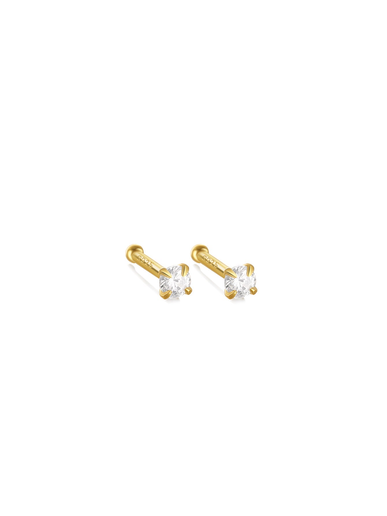 Marta – Gold earrings with a timeless shape.