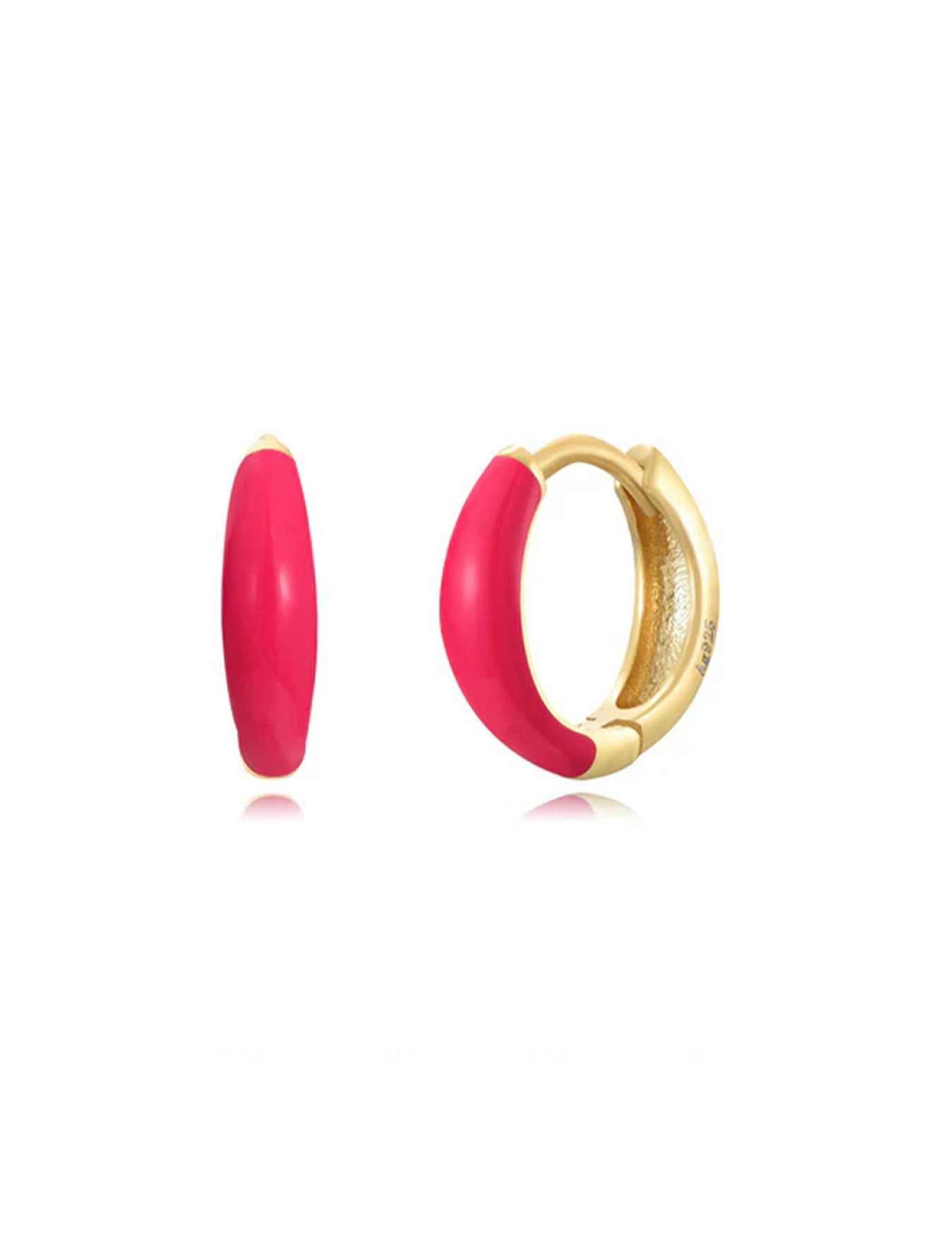 Elena – Orecchini in oro con superficie strutturata.